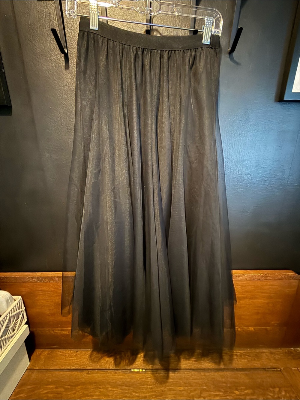 Black Tulle Maxi Skirt - Women's Elegant Layered Skirt